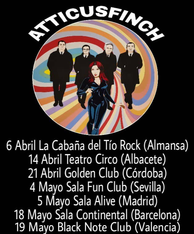 Atticusfinch - gira presentaci贸n disco - Almansa - Albacete - C贸rdoba - Sevilla - Madrid - Barcelona - Valencia
