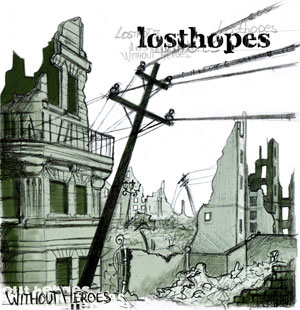 portada Losthopes - ep-cd "Without heroes" - Flor y Nata Records - FyN-35