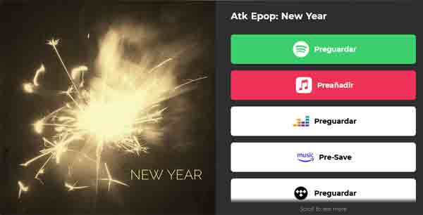 enlaces a New Year de ATK ePop