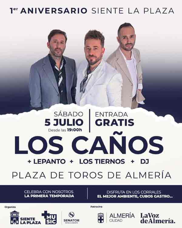 actuació de Lepanto en la plaza de toros de Almeria junto a LOS CAÑOS